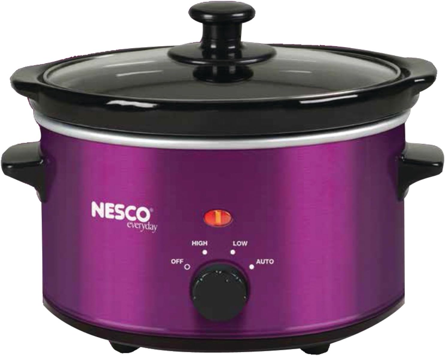 NESCO SC-150R, Oval Slower Cooker, Red, Ceramic, 1.5 quart, 120 watts