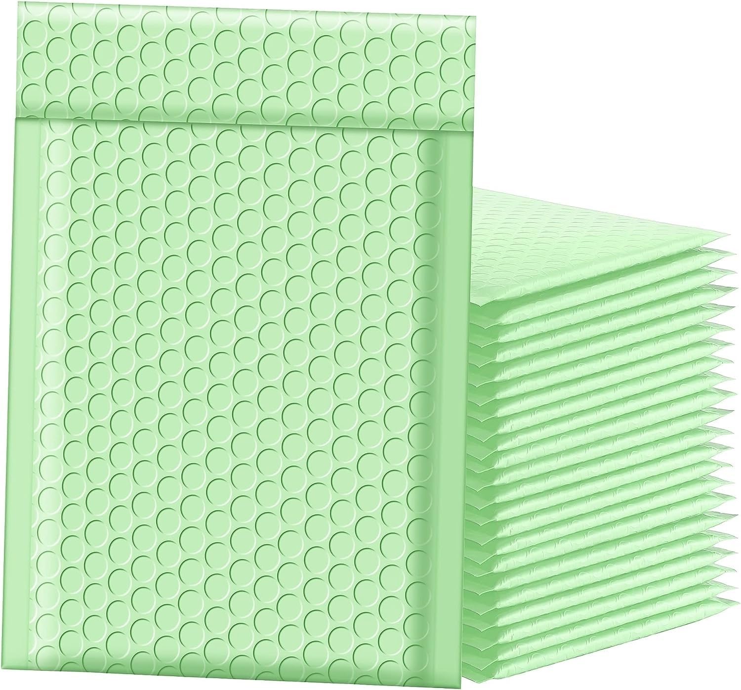 Sacchetti per Spedizioni in Plastica Busta Postale a Bolle Colorate da 50 Pezzi Borsa for corriere Impermeabile Borsa for imballaggio a Bolle d'Aria for la spedizione (Color : Green, Size : 13 * 18cm