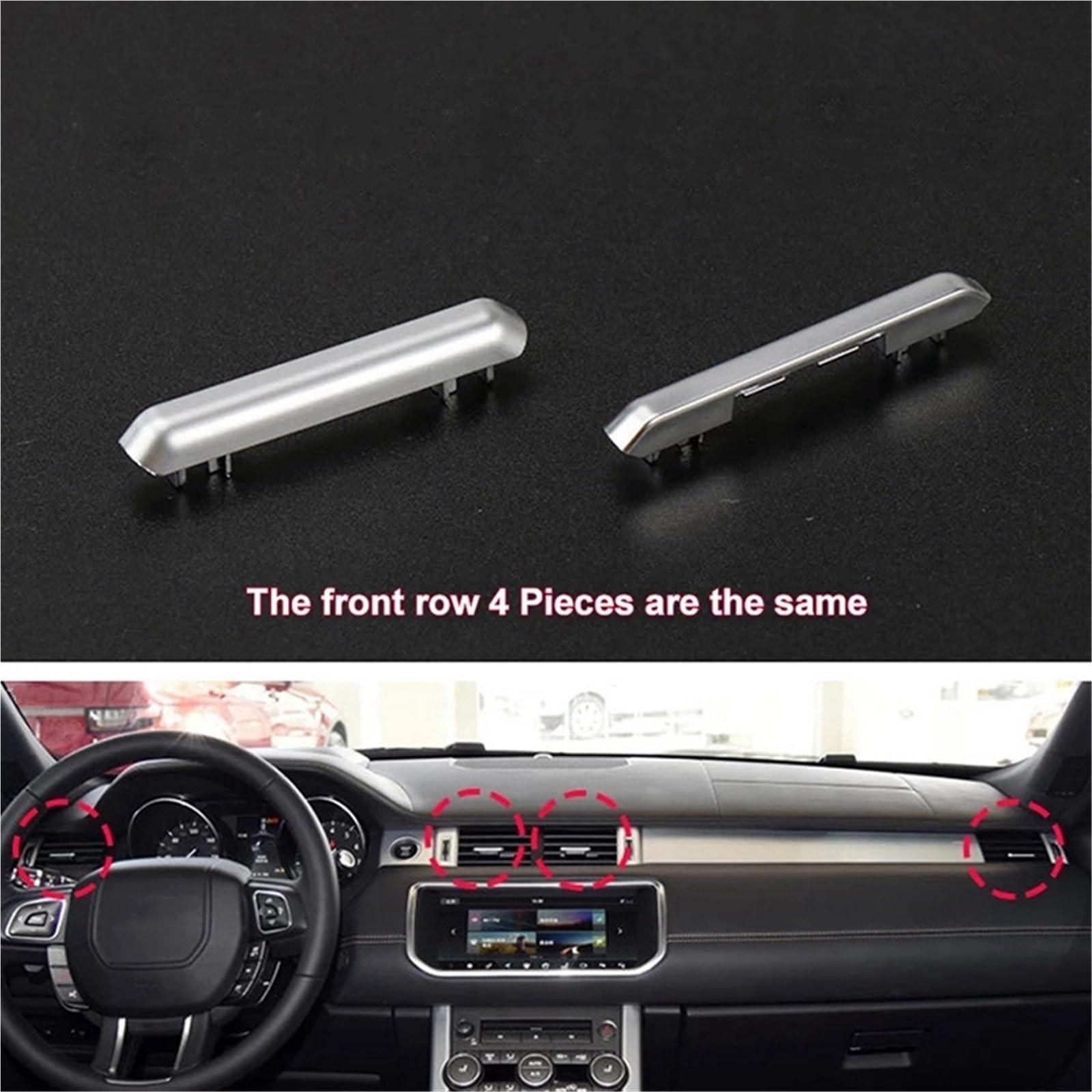 Bocchette dell'Aria LR016434 per Land per Rover per Range per Rover per Evoque 2012-2019 Kit di Sostituzione Linguetta di Uscita dell'Aria Condizionata per Auto Bocchette Ventilazione