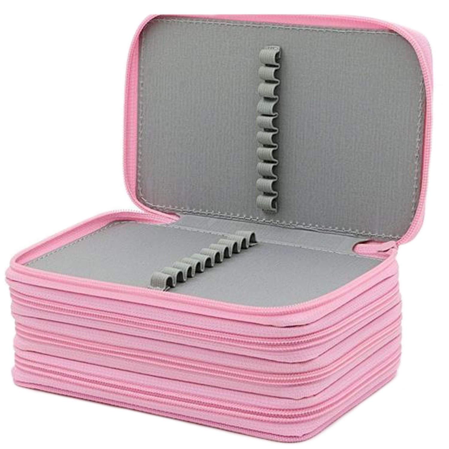 J JOYSAY Astuccio Grande Capacità Con Rose Rosse – 3 Strati, Nylon, 22.5x9x11 Cm, Per Scuola E Ufficio