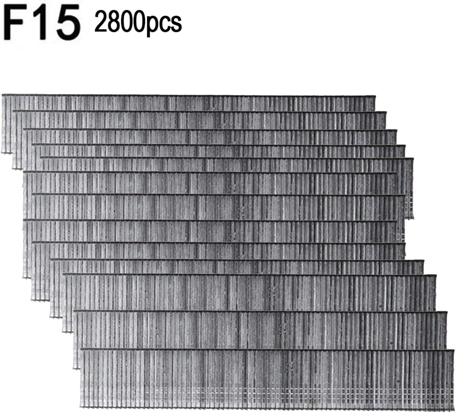 High Penetration Straight Brad Nails for DIY HomeGardening Woodworking, F15 F20 F25 F30, Carbon Steel, Rust Resistant, Galvanized (F20)