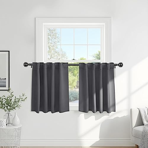 Miniatura 23 de PONY DANCE Cortinas opacas para habitación infantil - Juego de paneles de cortina con aislamiento térmico, cortina con pestaña oculta/bolsillo para