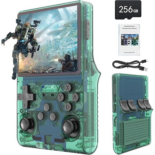 30000 Games in 1Handheld Game Console,3.5-Inch IPS Screen Retro Gaming Console,30000 Classic Games, 3800mAh,20＋Mainstream Emulator,Built-in 256G TF Card