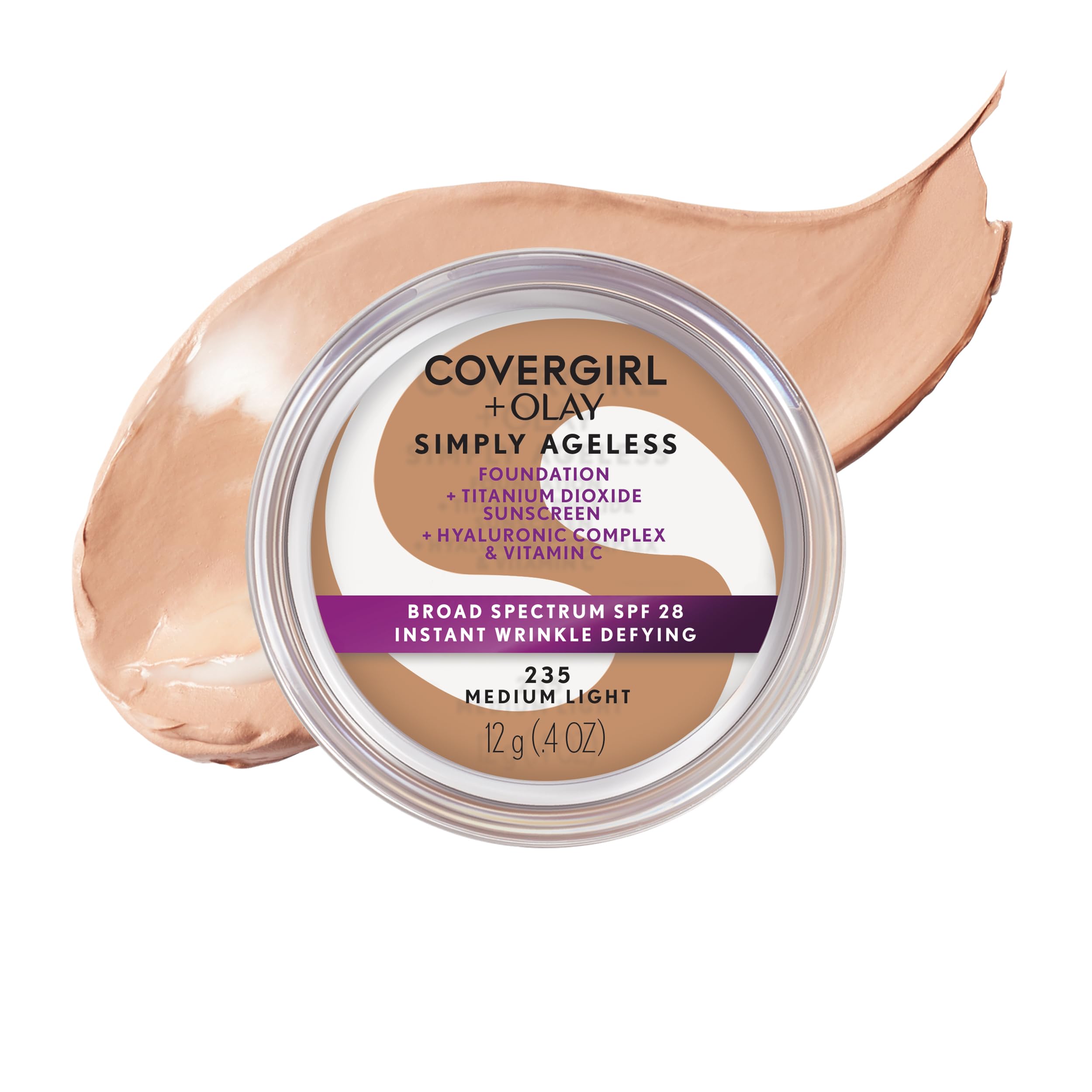 COVERGIRL - Olay Simply Ageless Foundation Medium Light - 0.4 oz. (12 g)
