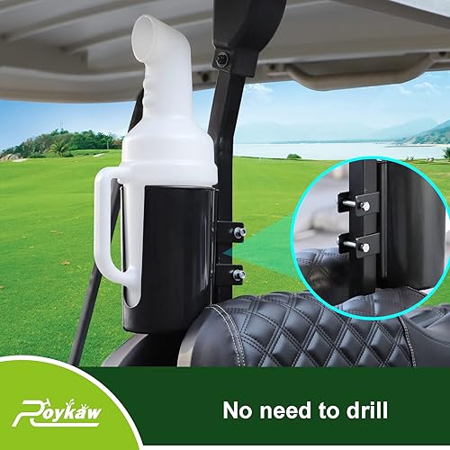 Miniatura 3 de Roykaw Golf Cart Sand Bottle with Holder Compatible with EZGO Club Car Yamaha, Divot Filler Sand & Seed Bottle