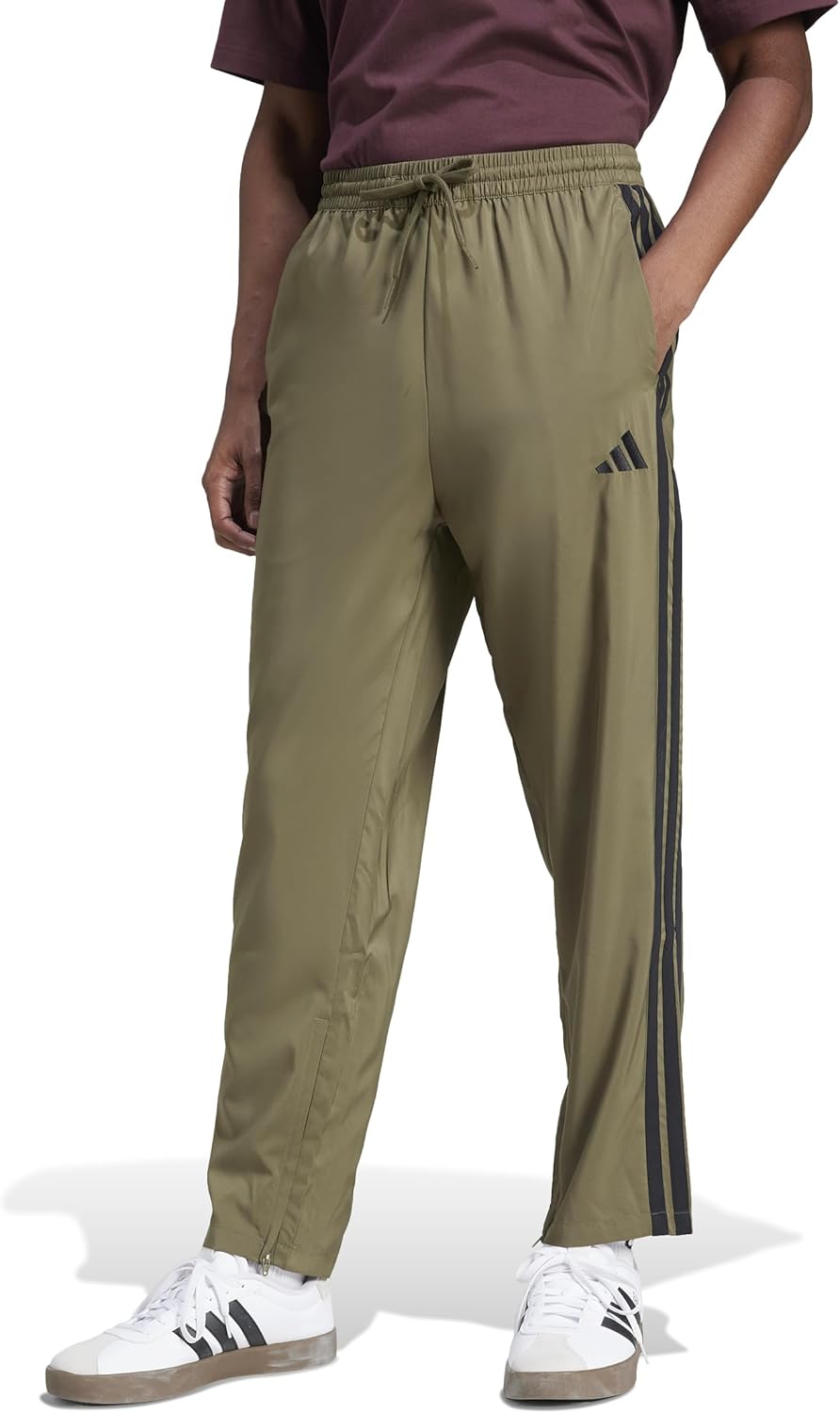 Adidas Mens Essentials 3-Stripes Open Hem Stanford Pants