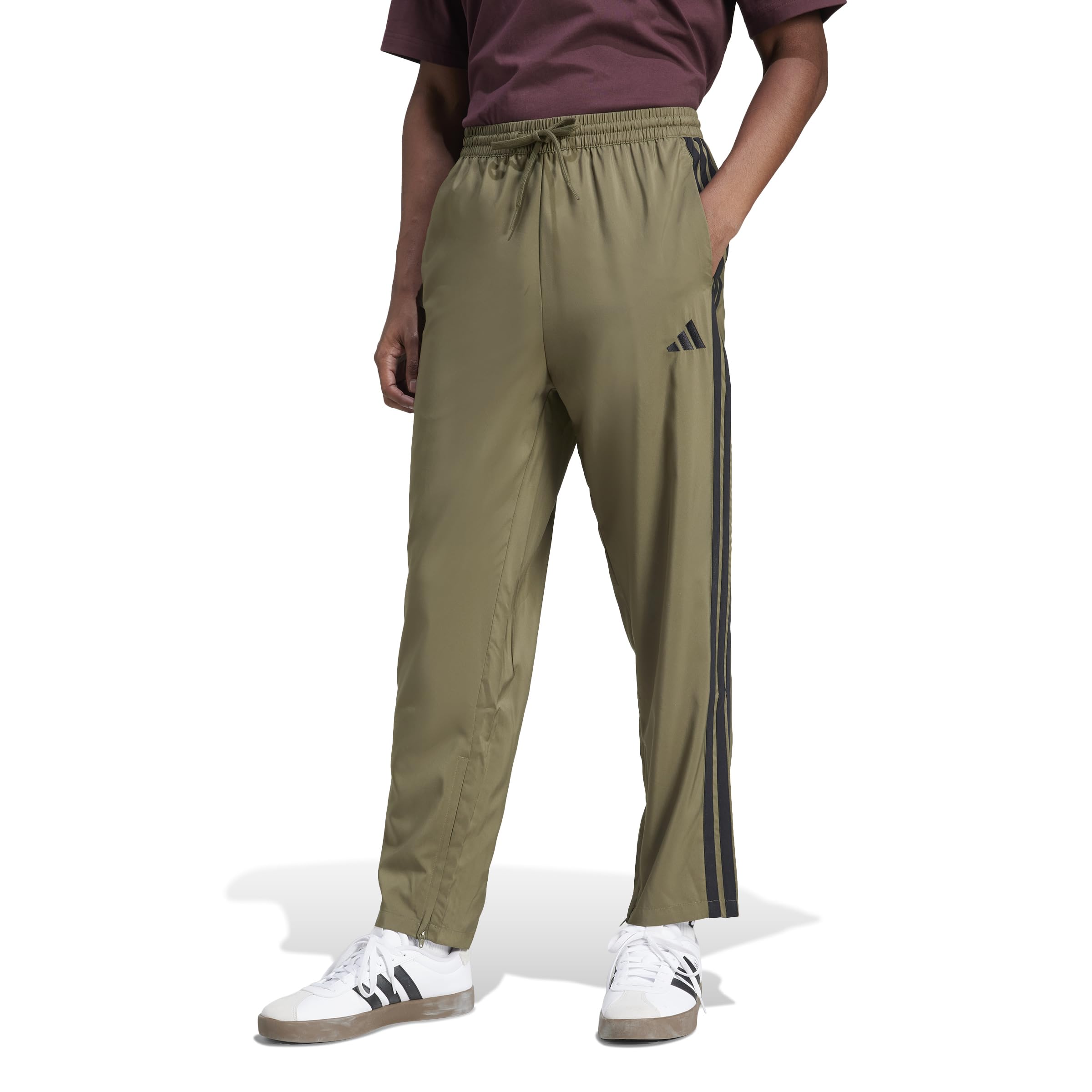adidas Men's Essentials 3-Stripes Open Hem Stanford Pants