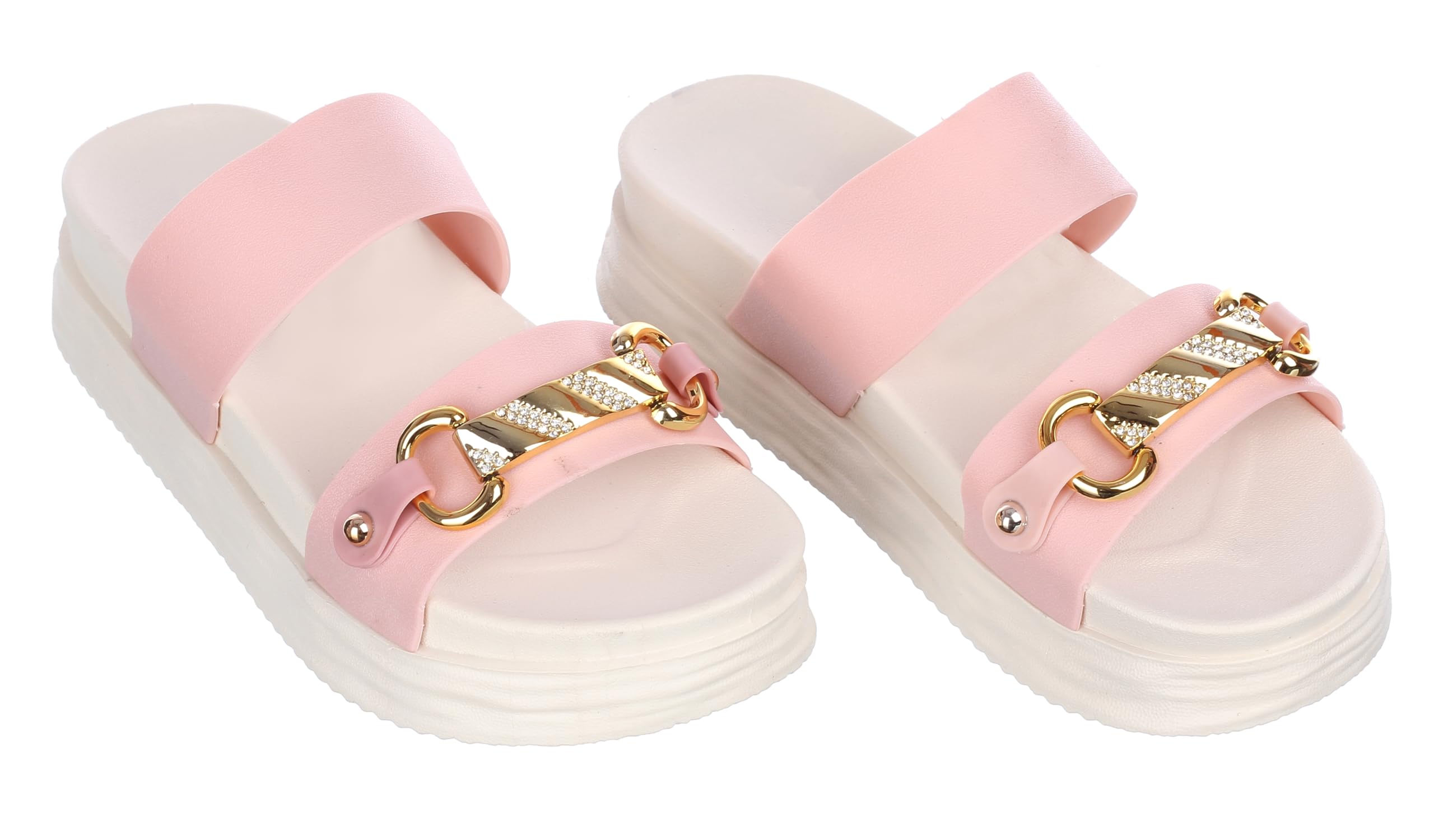 ROSVI Women's Thick Sole Heels Comfortable Slip-on Dress Work Heels for Office Business