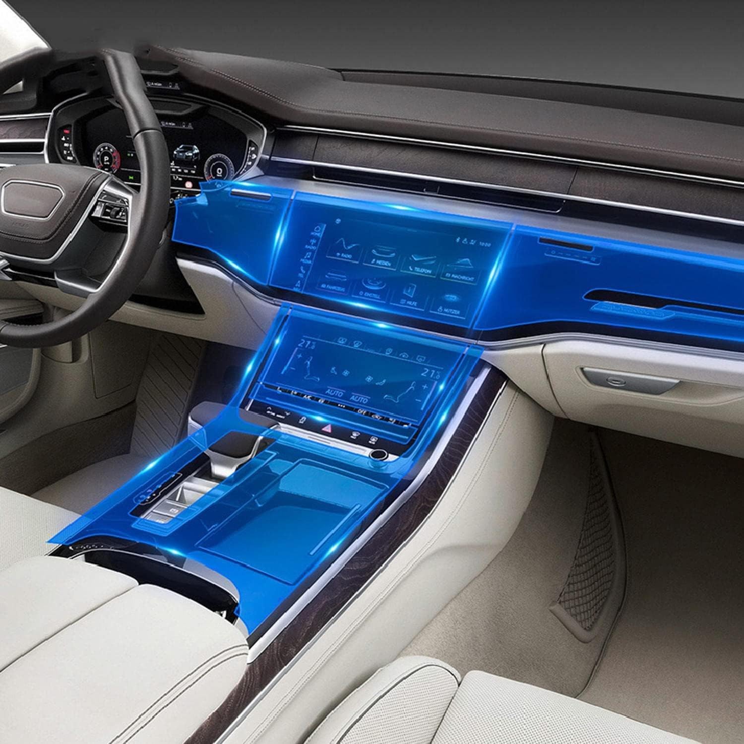 Protection console centrale Audi A8 voyagez sans traces