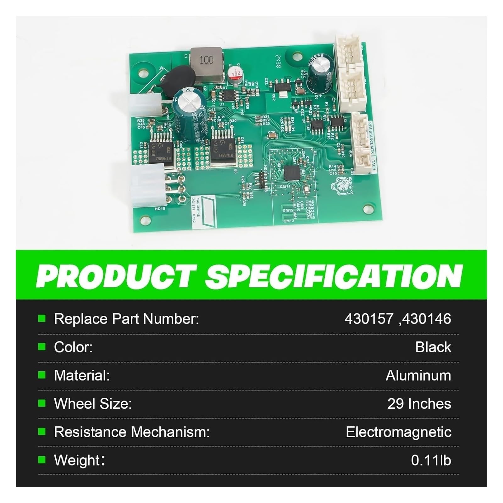 430157 Placa de Control for Bicicletas estáticas de 110 V - Compatible con Bicicletas estáticas Nordic Track C22I/S10I/S15I/S22I/S27I/SE9I/X24 430146 Máquinas elípticas