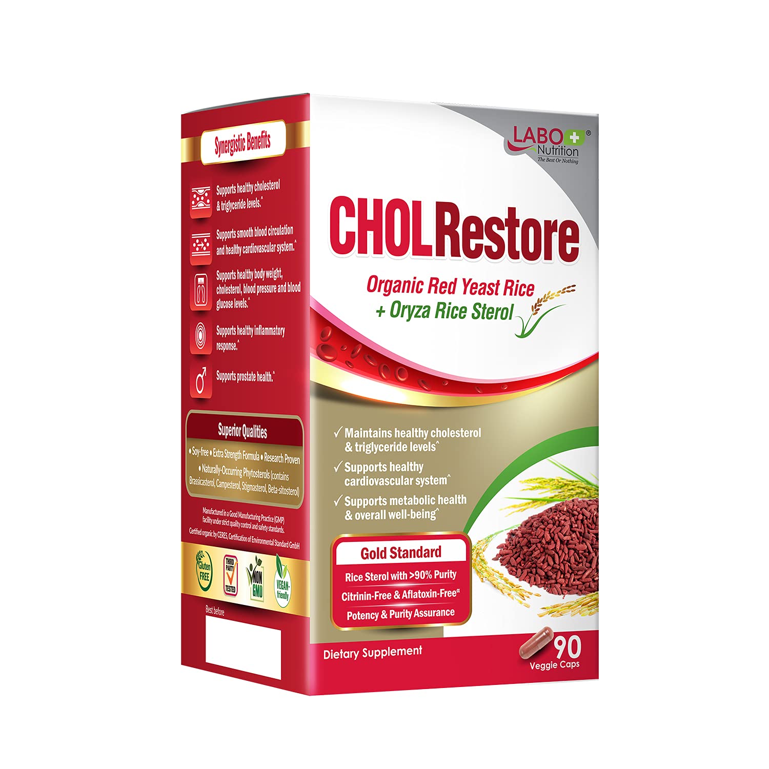 Buy LABO tion CHOLRestore Red Yeast Rice with Phytosterol Supplement