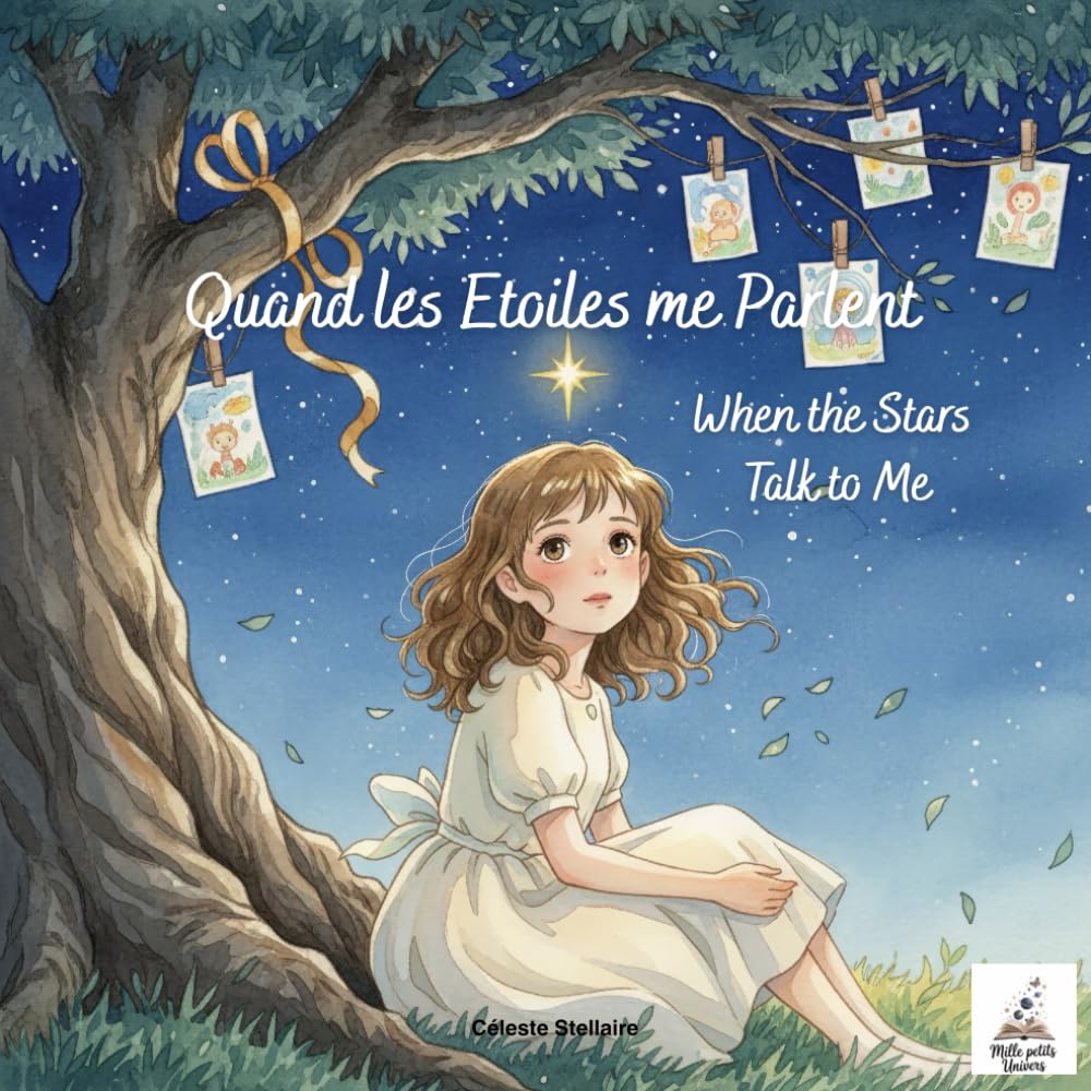 QUAND LES ÉTOILES ME PARLENT – When the Stars Talk to Me: Album jeunesse sur le deuil, l’amour et la résilience – Bilingual Children’s Book (FR–EN) (Les Émotions enchantées)
