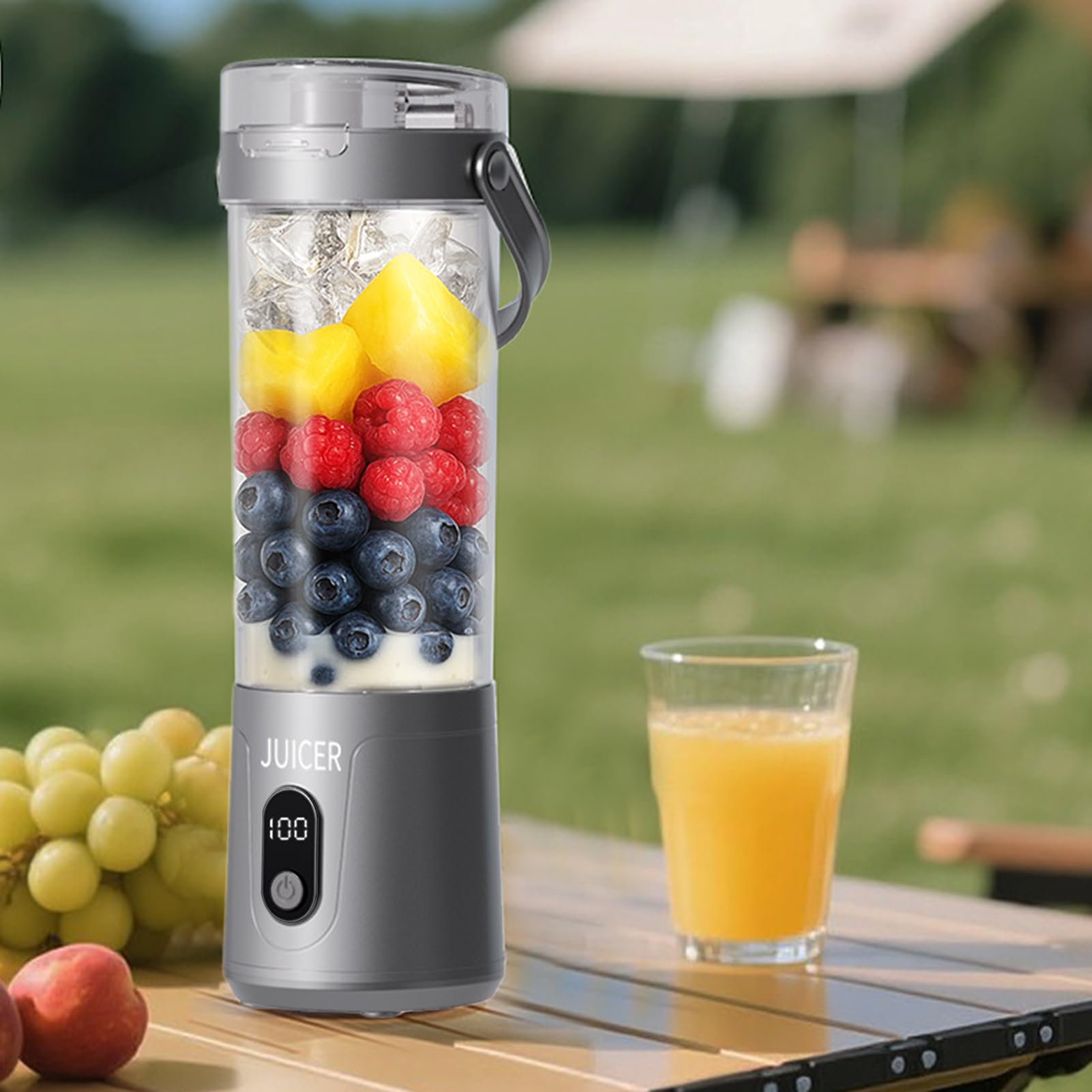 Centrifuga,Macchina per succhi di frutta e verdura | Dispositivo da cucina portatile con schermo digitale per succhi di agrumi verdure e bevande