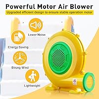 Vista 3 de Soplador de casa de rebote, soplador de aire de 370 vatios 0.5HP para inflable, ventilador eléctrico para gorila inflable, perfecto para objetos