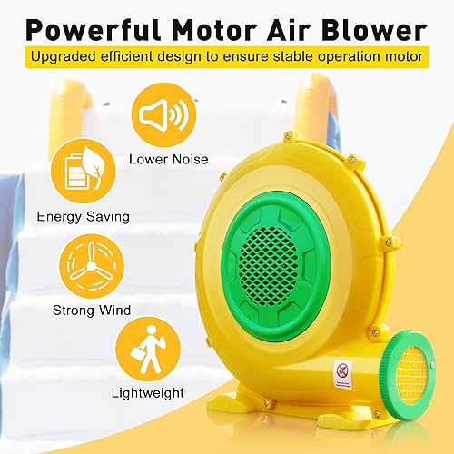 Miniatura 3 de Soplador de casa de rebote, soplador de aire de 370 vatios 0.5HP para inflable, ventilador eléctrico para gorila inflable, perfecto para objetos
