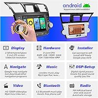 Vista 3 de Highlander - Radio Android compatible con Carplay Android Auto, pantalla táctil estéreo para coche, navegación Bluetooth, reproductor multimedia