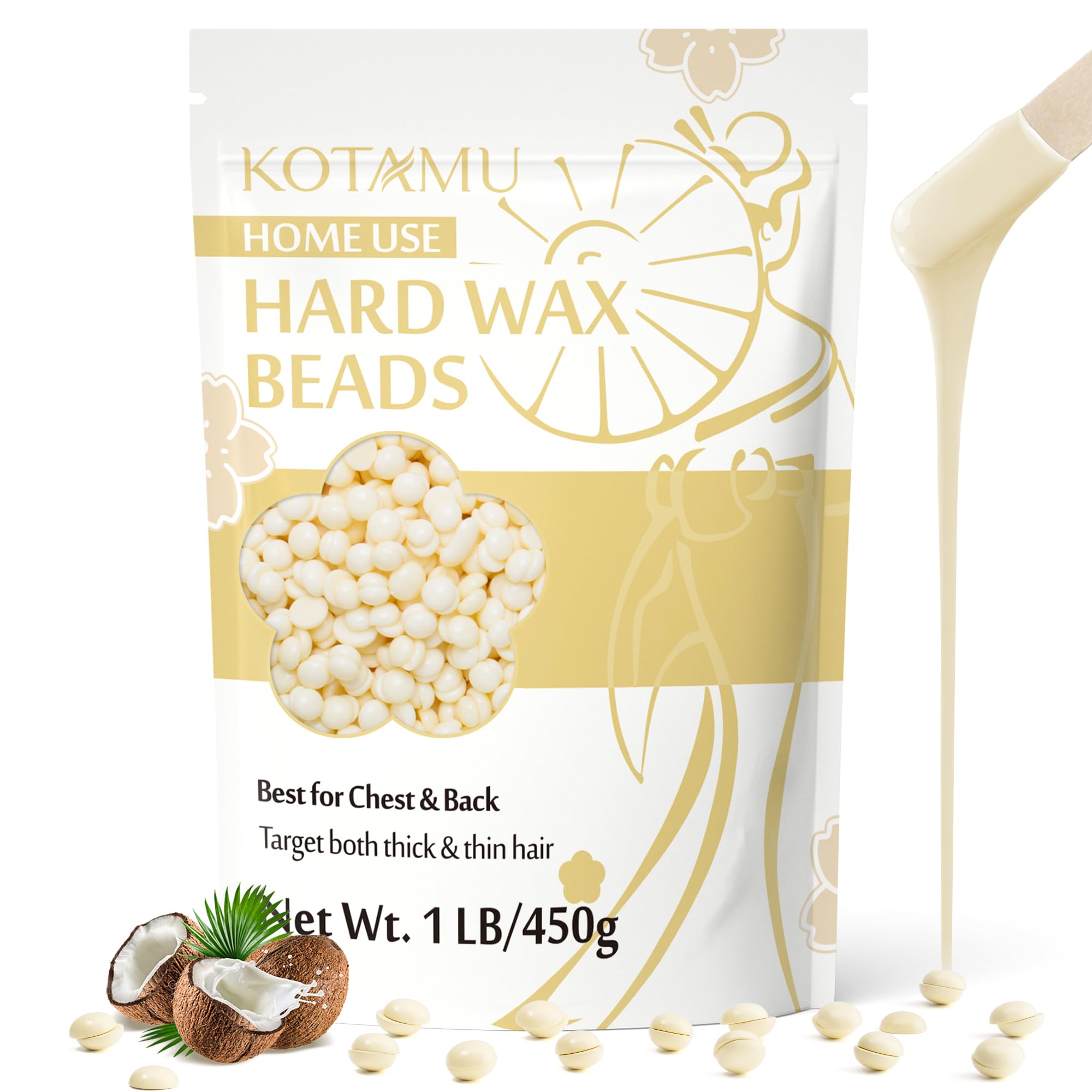 KOTAMU Waxing Beads For Hair Removal
