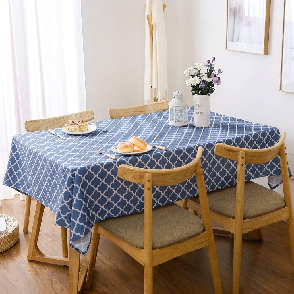 Polyester Oblong Tablecloth Rectangle Table Cover Polyester Rectangular Table Cover