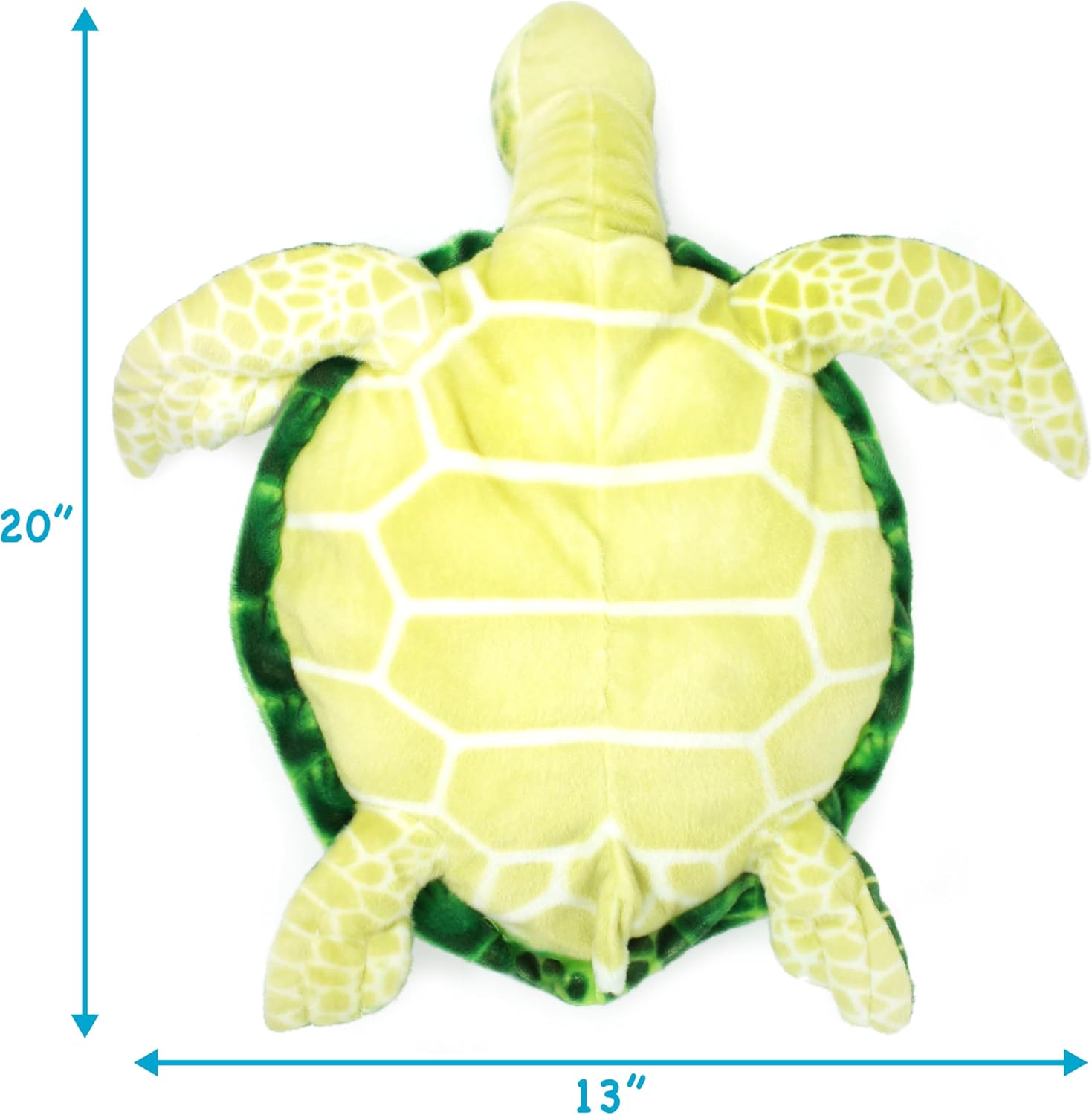 TigerHart Olivia The Hawksbill Turtle - 20 Inch Big Sea Turtle Stuffed Animal Plush