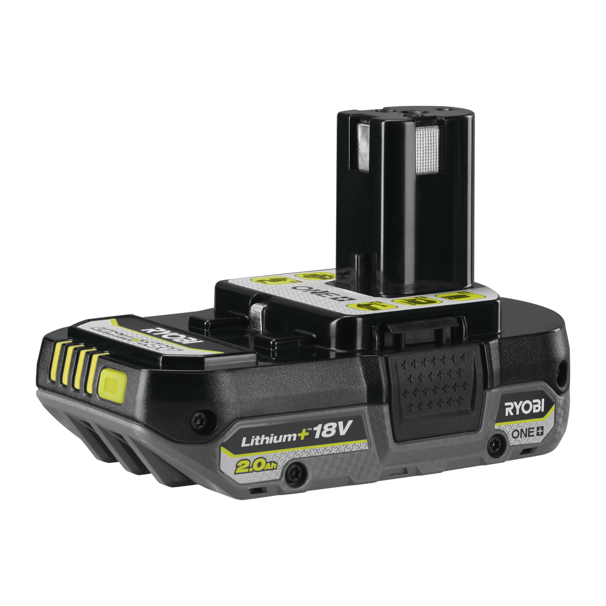 RYOBI Starterset RC18120-242X, 1 x Lithium+ Akku 18 V – 4,0 Ah, 1 x Kompakt-Lithium-Akku + 18 V 2,0 Ah und 1 x Ladegerät 2,0 A