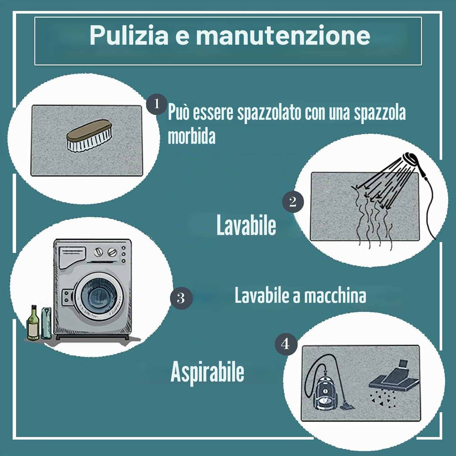 Tappeto Passatoia per Corridoio Lungo Lavabile Tappeto Corridoio Antiscivolo Tappeto Passatoia Cucina Tappeti Runner Passatoia per Ingresso Cucina Camera da Letto Soggiorno,，60x300cm