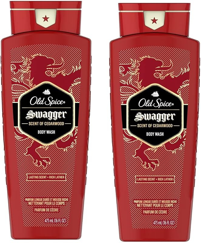Sabonete líquido corporal Old Spice Red Zone Swagger, 473 mL, pacote com 2