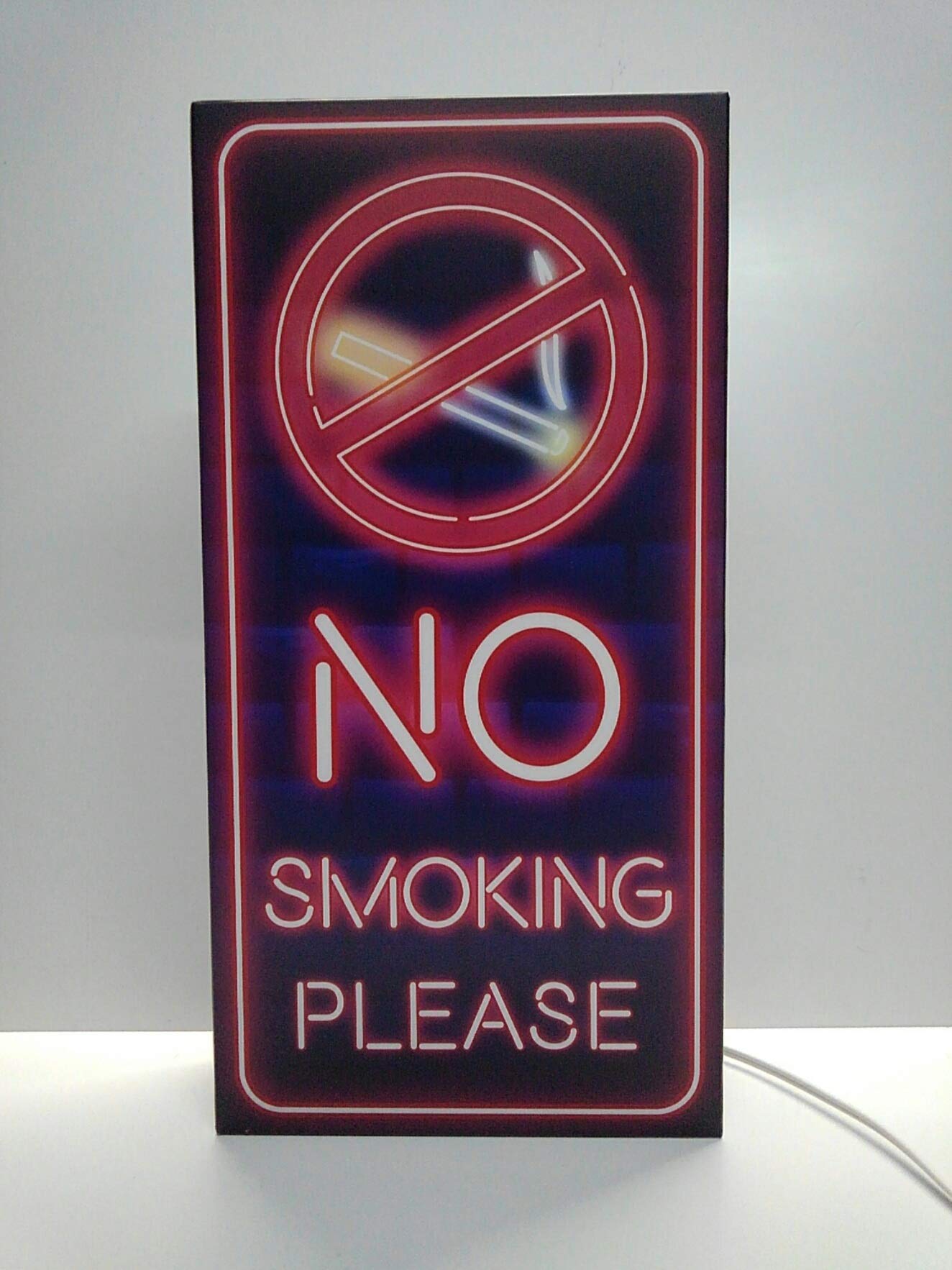 Amazon.co.jp: 【LEDデザインライト電池式】NO SMOKING PLEASE 禁煙