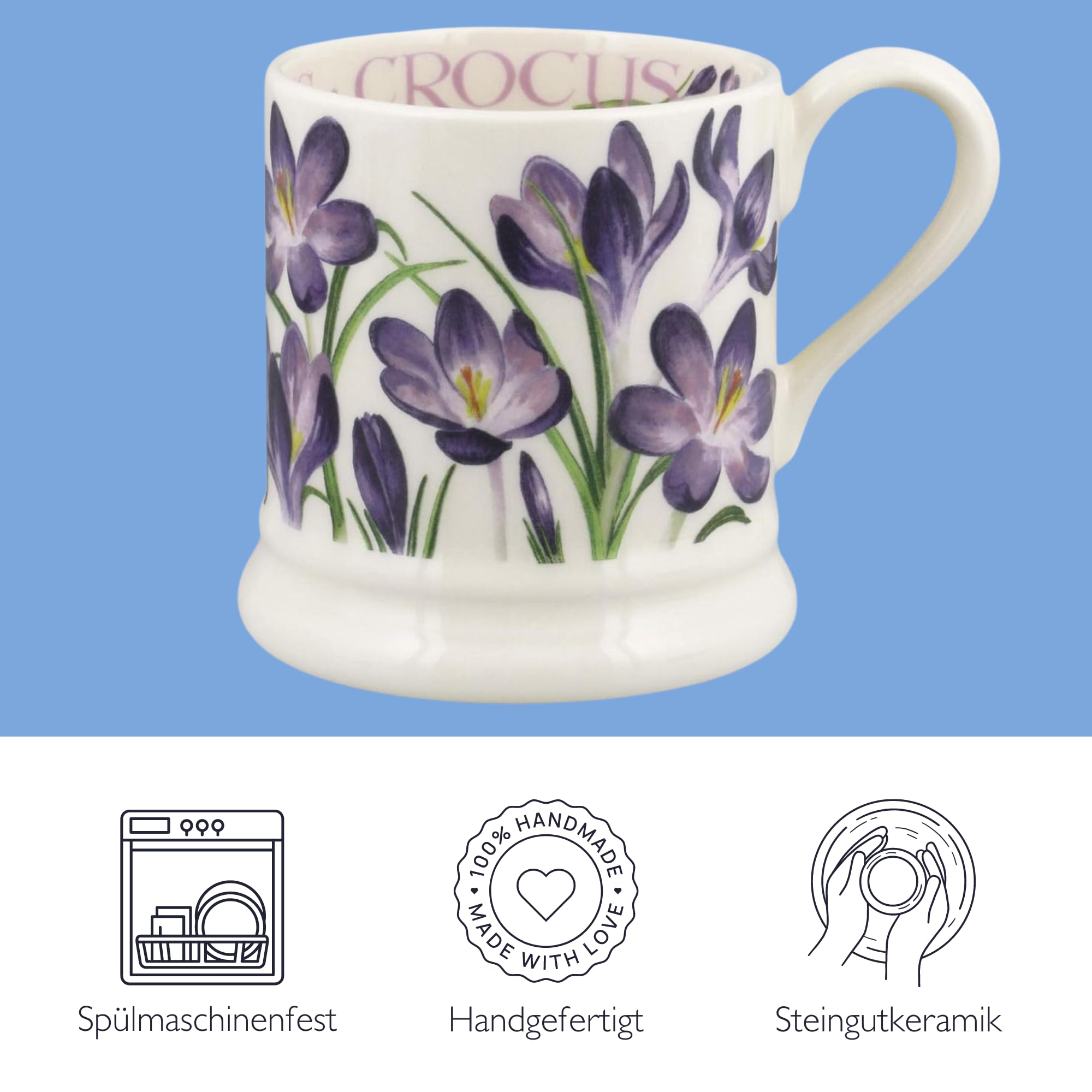 Emma Bridgewater Grote mok 1/2 pint, keramische koffiemok groot - aardewerk mok, cappuccino, latte, koffie, theekop - mooie mokken, verjaardagscadeau - koffiemok sterren papa vaderdag Emma Bridgewater Grote mok 1/2 pint, keramische koffiemok groot - aardewerk mok, cappuccino, latte, koffie, theekop - mooie mokken, verjaardagscadeau - koffiemok sterren papa vaderdag