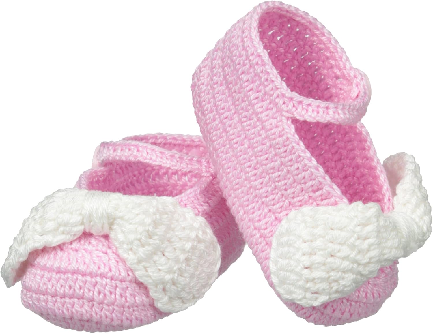 Jefferies Socks Baby-Girls Mary Jane Bow Crochet Bootie