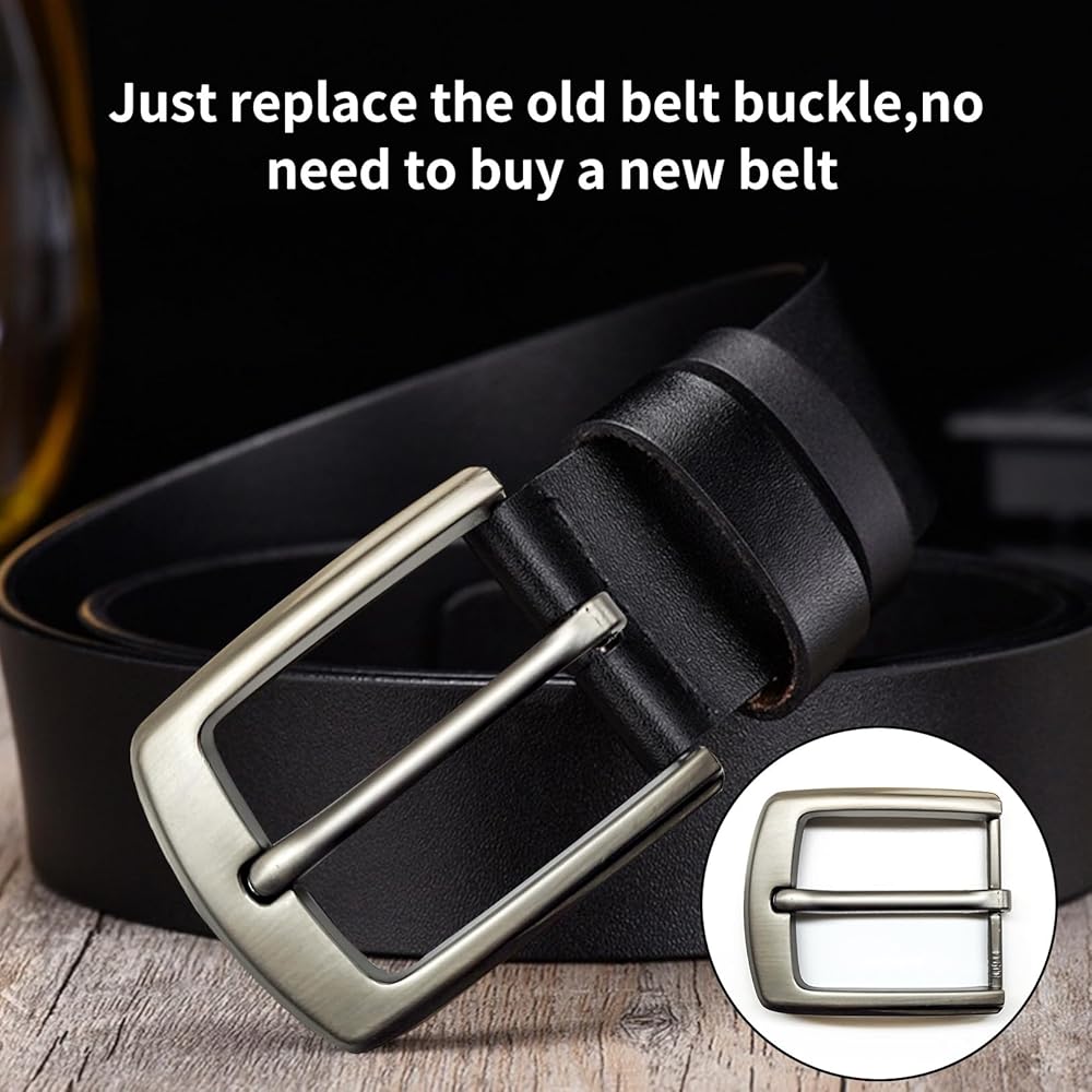 Fibbia Cintura Classica 40 Mm - In Lega Di Zinco, Quadrata, Per Uomo E Donna - Foto 4