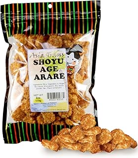 Shoyu Age Fried Arare Rice Crackers 6 Ounce - Perfect on the go snack. Add to popcorn or trail mix. Packed fresh in Hawaii. Sweet and salty flavor profile