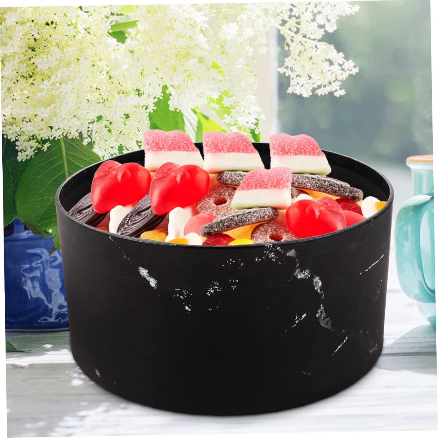 Gogogmee 3pcs Marble Pattern Candy Packaging Boxes Elegant Wrapping Cases for Parties Birthdays and Festivals Design for Soaps Chocolates