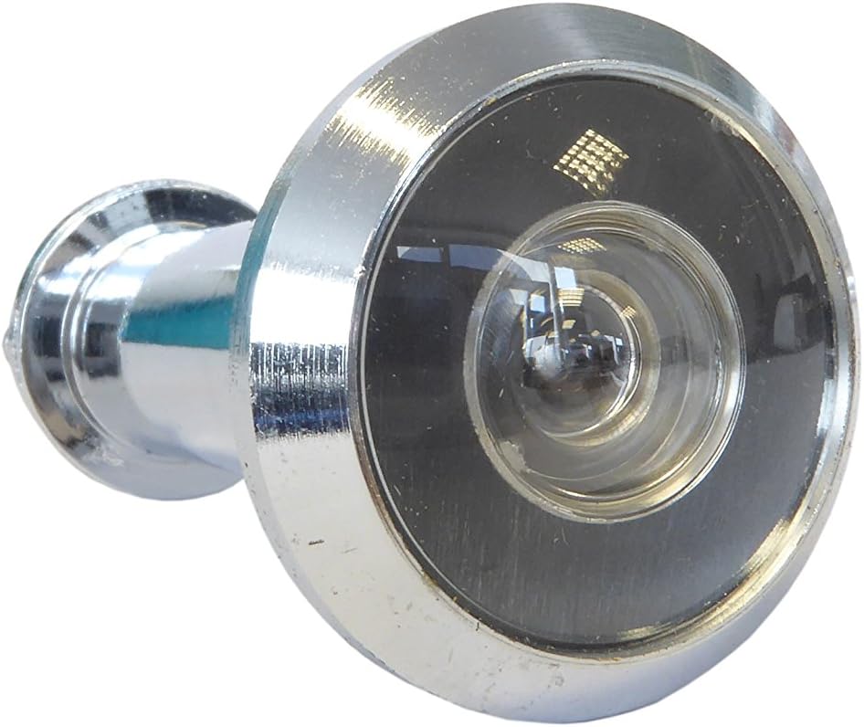 Gerda Polished Chrome Wide Angle 180° Door Viewer with Spy Hole - 50mm-75mm