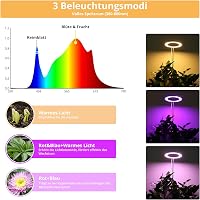 Sondiko LED Növénylámpa Teljes Spektrummal, Timer és 10 Fokozat Dimmer Funkcióval 3