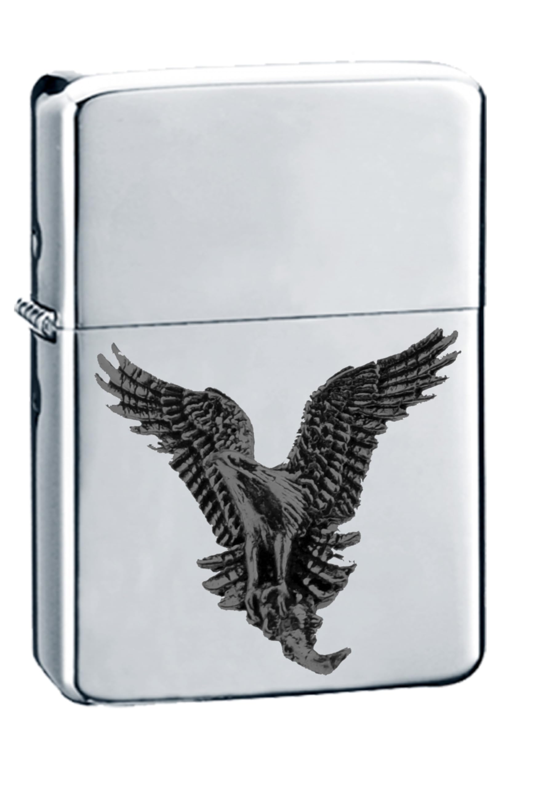 Briquet B44 Osprey coupe-vent à essence fini noir qui dure toujours