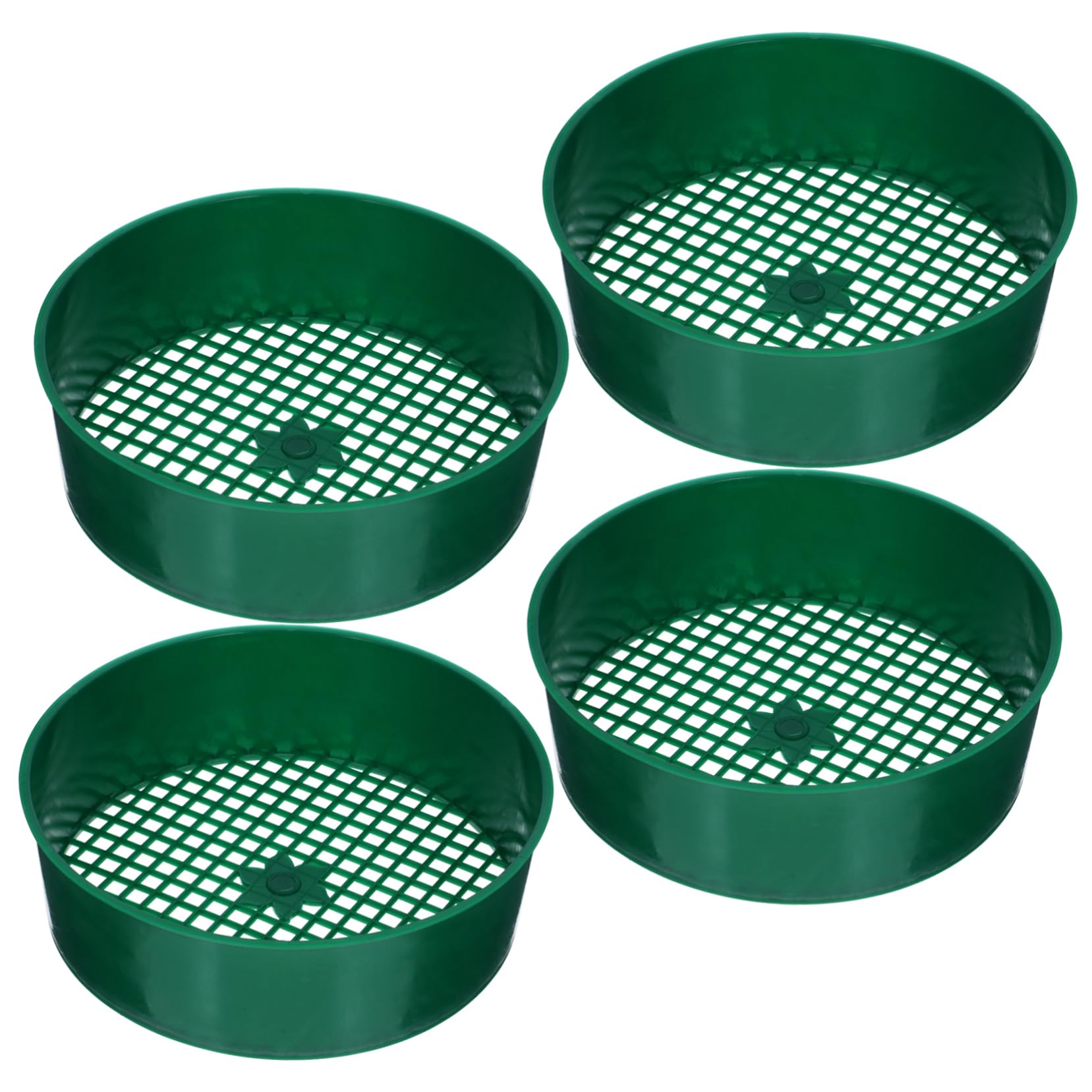 FUNOMOCYA Sifter for Garden 4pcs Multi-use Sifting Pan Mesh Sieves for Gardening Soil