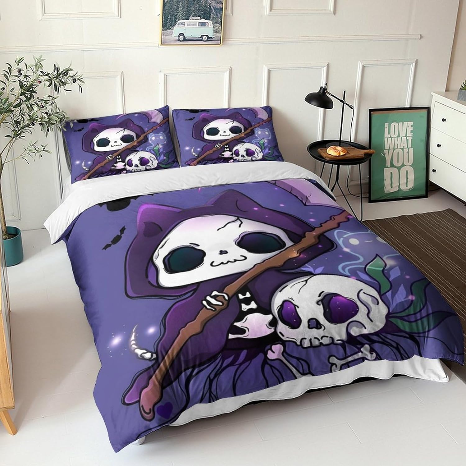 BYTUGI Cute Cartoon 3D Printed Duvet Cover Set Bedding Set Bed Linen