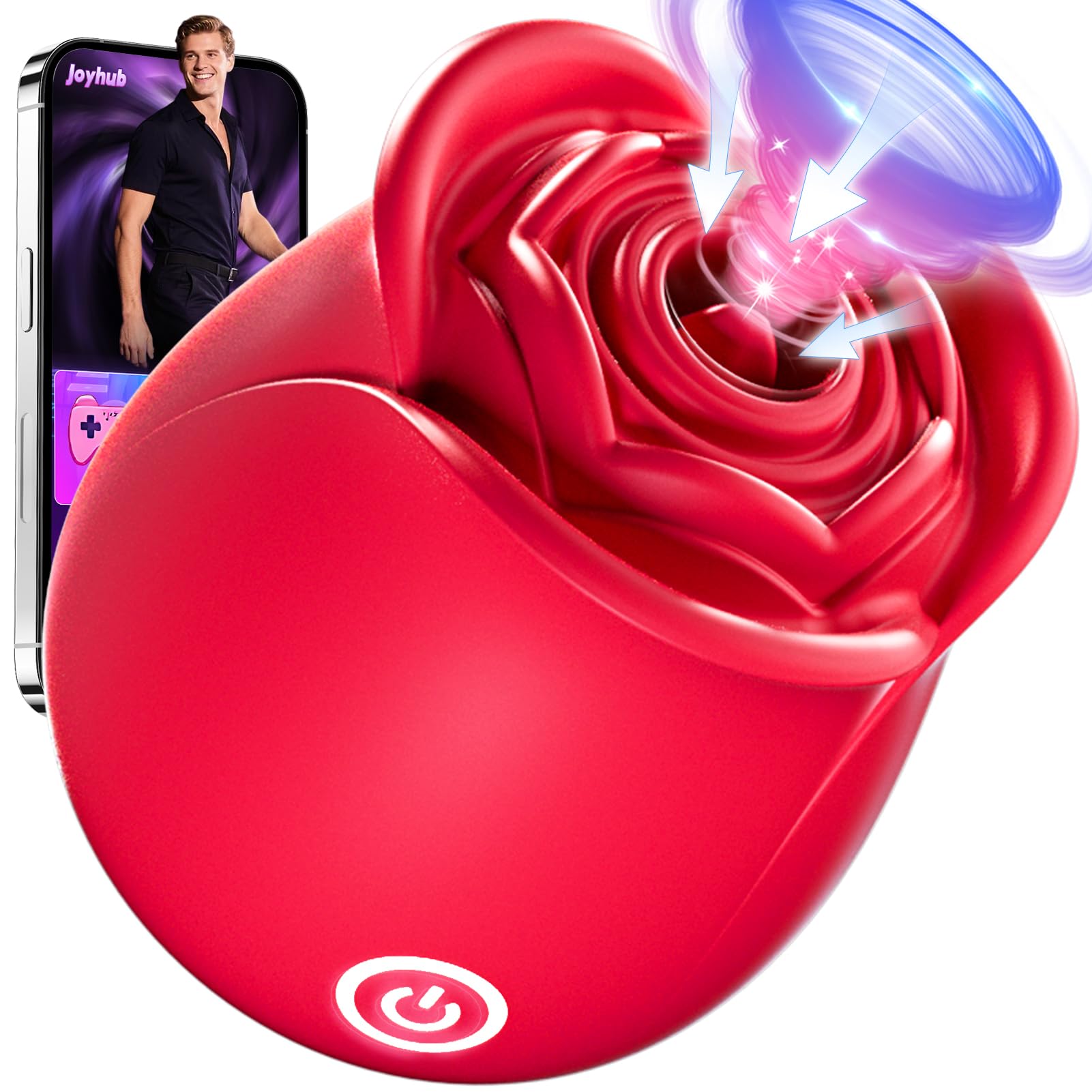 Lolitree Vibrators for Woman, Adult Toys with 10 Vibrating Sucking Nipple Clitoral Stimulator APP Control Vibrator, Waterproof Sex Toys4couples Men & Women Suction Vibrater Sex Toy Pleasure Silent