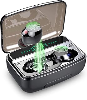 Ecouteur Bluetooth 5.0, lecover Oreillette Bluetooth IP8 Etanche 3D Hi-FI Son Stéréo, Anti-Bruit CVC 8.0, Ecouteur sans Fil avec Micro, 3500mAh Etui de Charge Casque Sport pour iOS Android PC TV