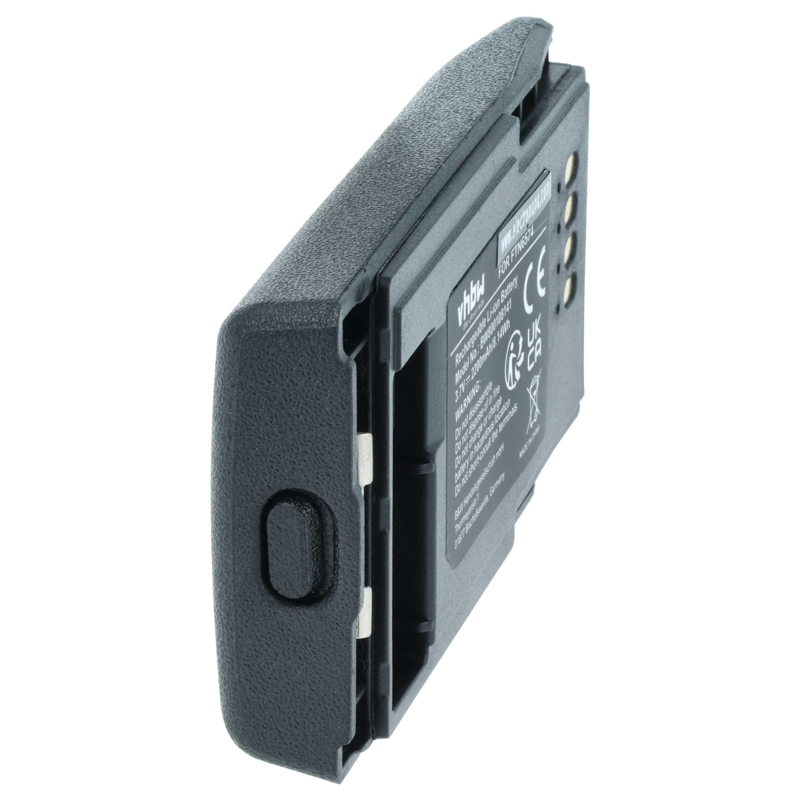 vhbw 10x batería Compatible con Motorola MTP850S, MTP800, CEP400, PTX850, MTP850 Zeon Radio (2200 mAh, 3,7 V, Li-Ion)