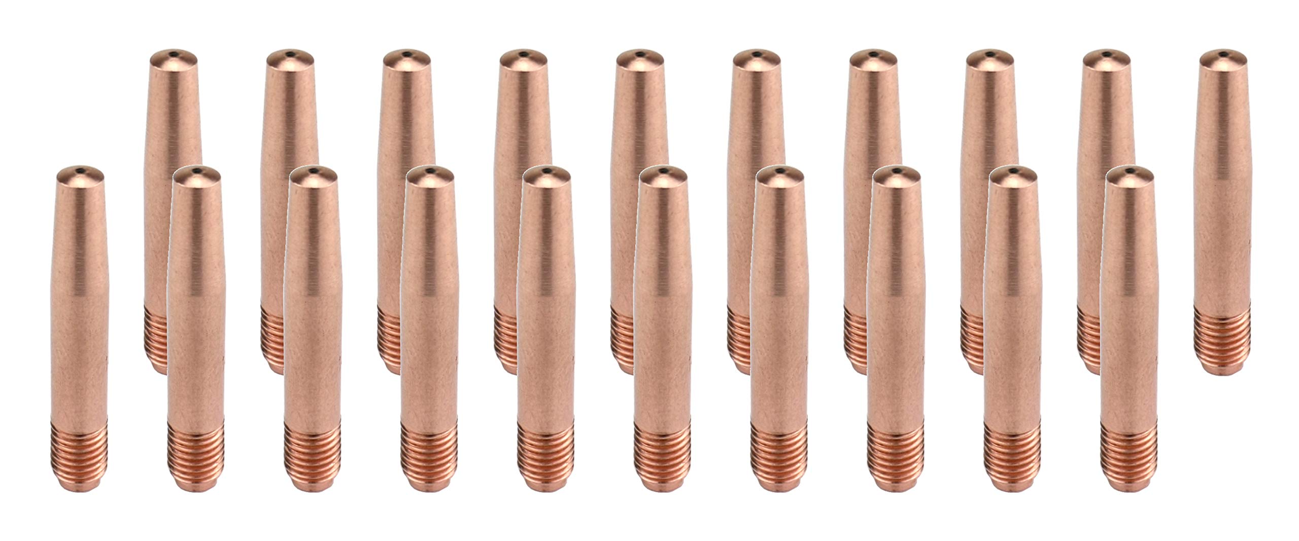 SÜA - Tapered Contact Tips - Compatible with Lincoln/Magnum 200 to 400 and Tweco #2 to #4 Guns - Size: 0.045'' (1.2 mm) - Model: 14T-45 - (20 PACK)