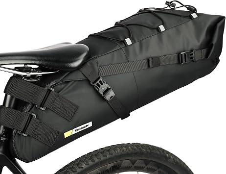 Bike Saddle Bag Waterproof Bike Seat Bag Expandable Capacity Cycling Under Seat Pouch for Mountain Road Biking and Commuting Trips 13L