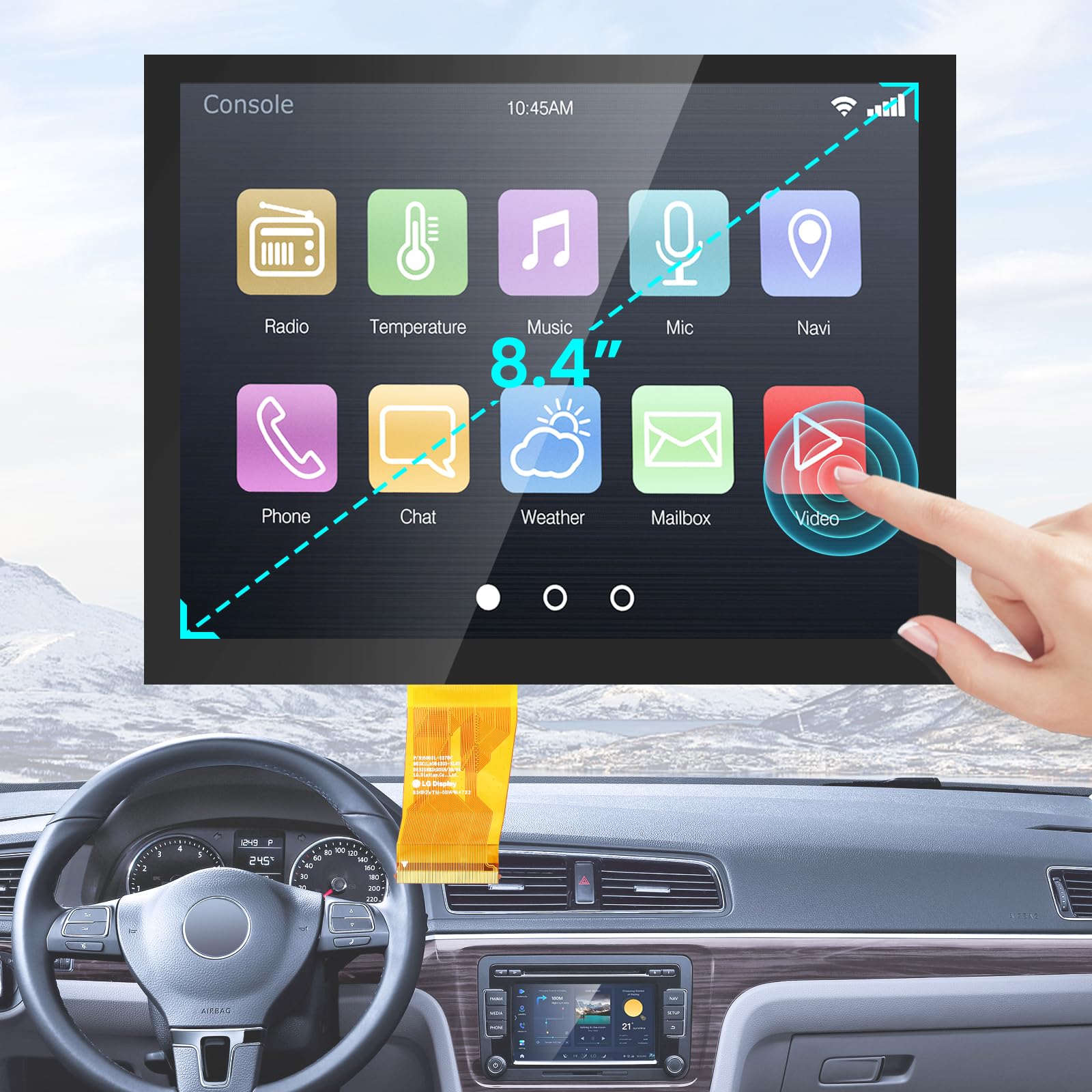 8.4 Zoll Touchscreen Display Für Dodge Ram, Jeep, Chrysler (2017-2021) Uconnect