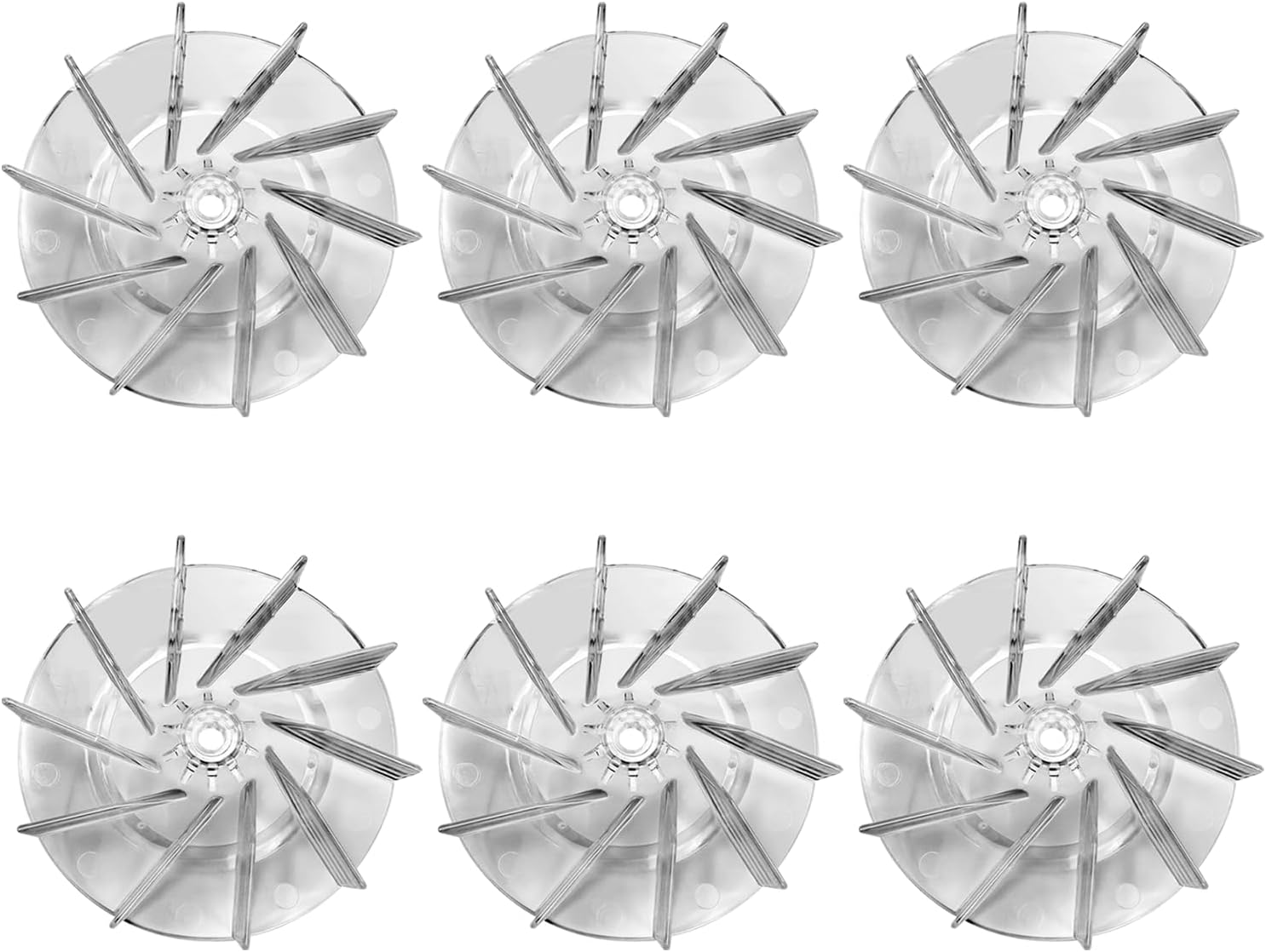 Plastic Impeller Motor Fan Vacuum Cleaner Replacement Part for Eureka Sanitaire 12988 Vacuum Cleaner Plastic Motor Fan # 12988 (6-Pack)