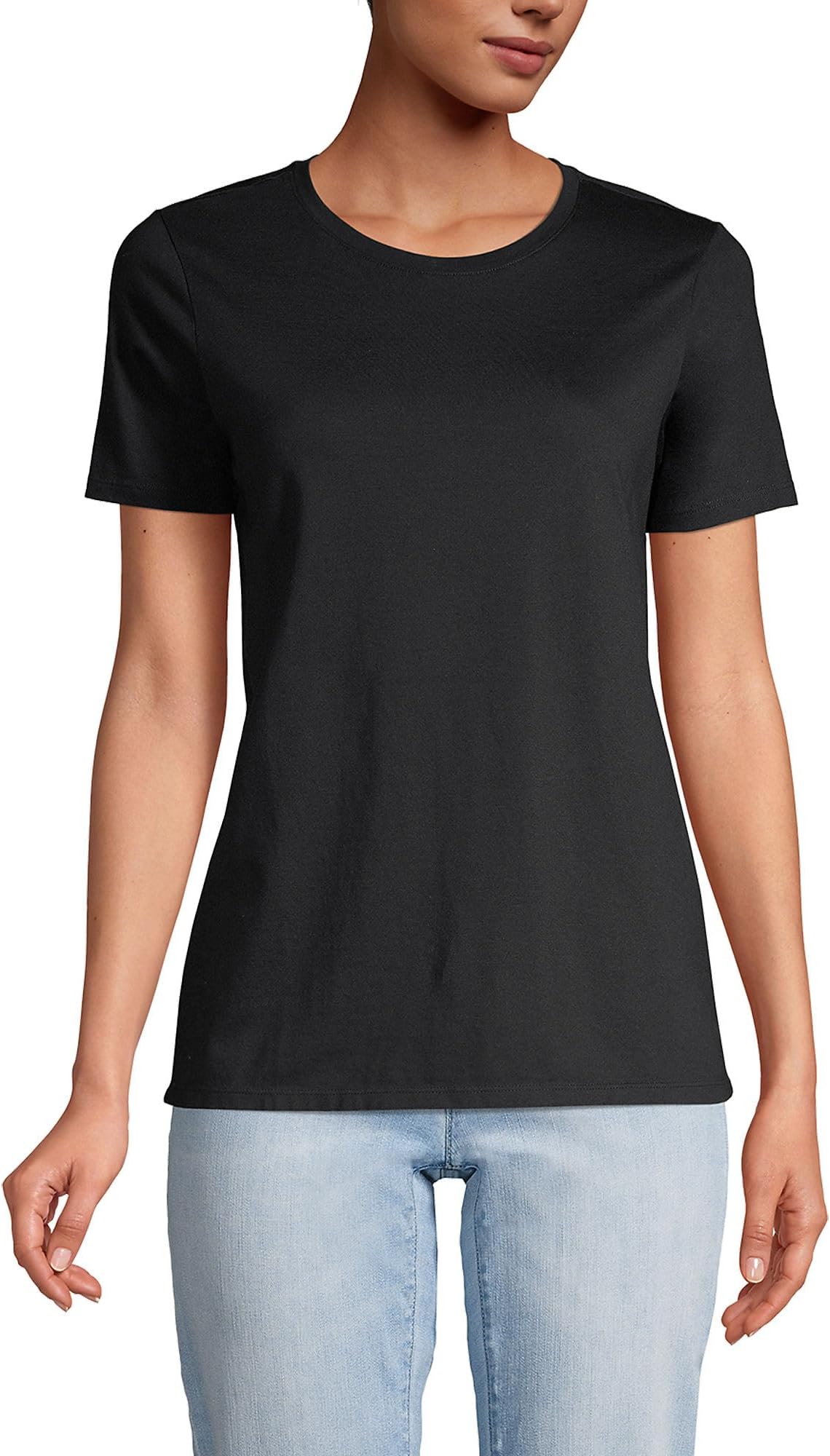 Women's Relaxed American-Grown Supima Cotton Crew Neck T-Shirt