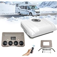 10500 BTU Camper Air Conditioner 24V Universal for RV Rooftop AC Unit, 24 Volt DC Air ConditionerCombo, Quiet A/C Unit Cooling for Truck Trailer Boat Motorhome Tractor Caravan Pickup
