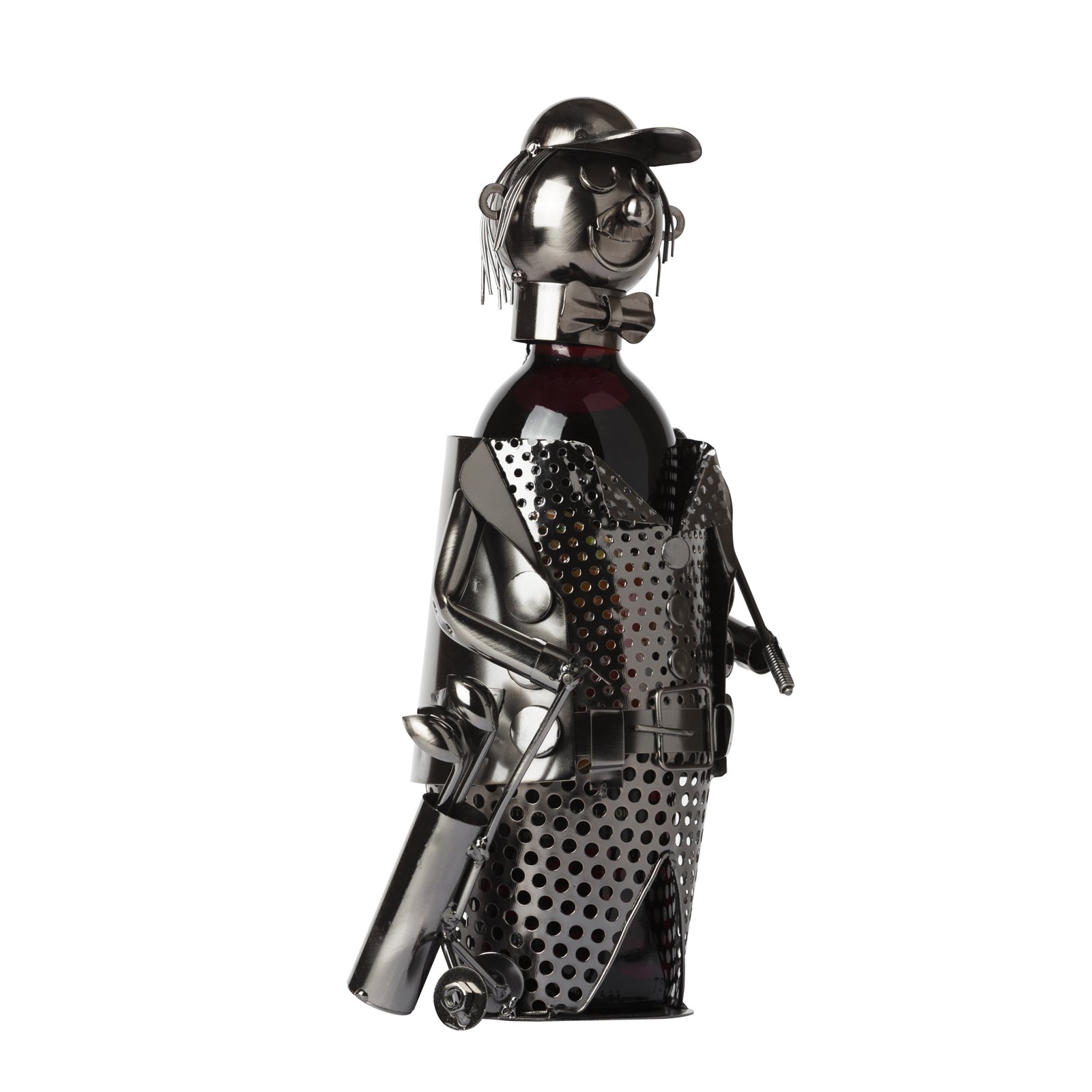 BRUBAKER Wine Bottle Holder Statue Huge Golfer Sculptures and Figurines Decor & Vintage Wine Racks and Stands Gifts Decoration