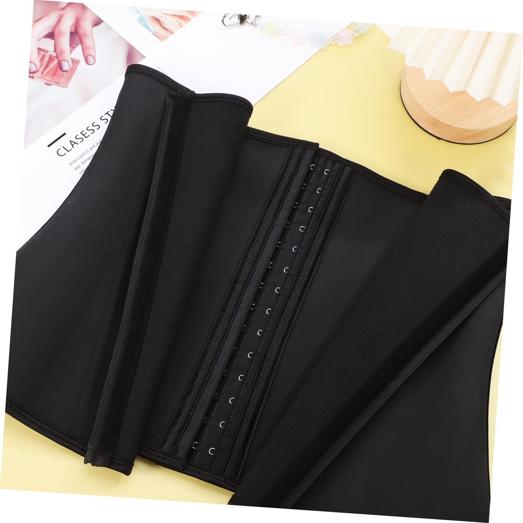 Corsé de Látex con Cremallera para Mujer Faja Moldeadora de Cintura Control de Abdomen Corset Cómodo y Duradero