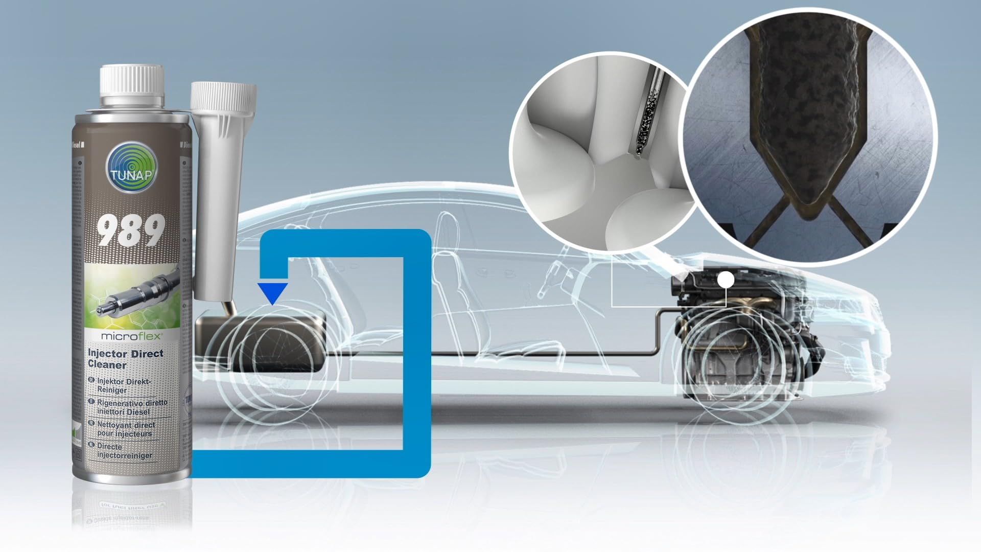 TUNAP - Kit de aditivos 989 984 regenerador completo para la limpieza de sistemas de inyección diésel