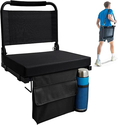 Asientos de estadio para gradas con soporte de espalda, asiento plegable para juegos deportivos, piso de conciertos, artículos deportivos, asiento